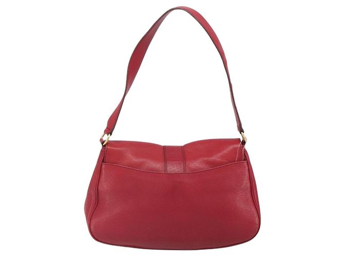 Salvatore Ferragamo Gancini Leather Rot - Ansicht 2