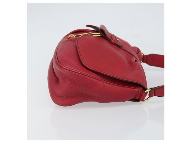 Salvatore Ferragamo Gancini Leather Rot - Ansicht 3