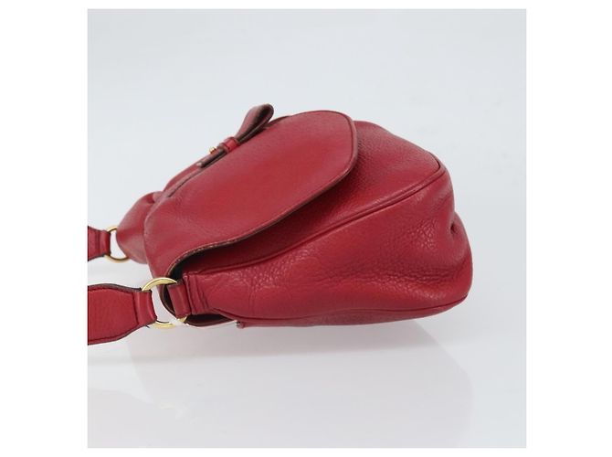 Salvatore Ferragamo Gancini Leather Rot - Ansicht 4