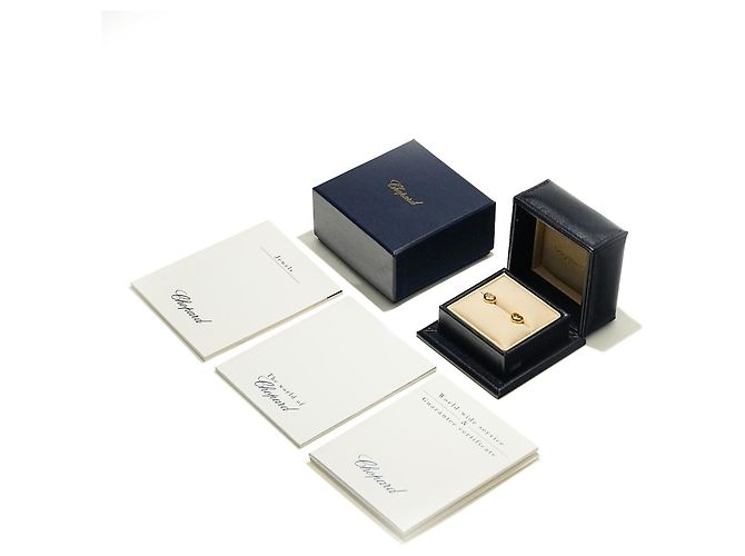 Chopard Happy Diamonds Pendientes Yellow Gold 750/18K Corazón Diamantes Full Set Dorado - vista 5