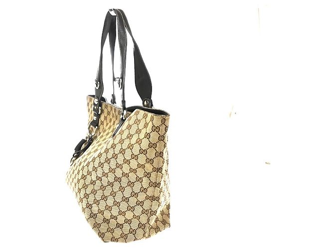 Gucci Icon Bit GG Canvas Medium Marrom - vista 2