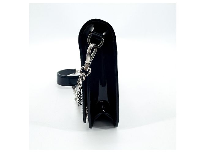 Miu Miu My Logo Chain Patent Schwarz - Ansicht 3