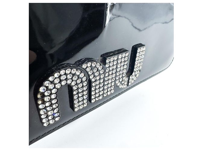 Miu Miu My Logo Chain Patent Schwarz - Ansicht 7