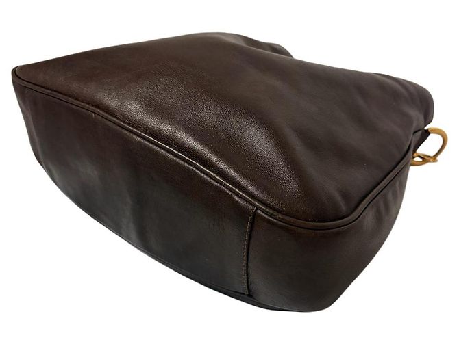 Bolsa Hobo Gucci Bamboo de couro castanho Marrom - vista 6