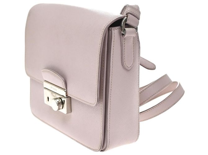 Prada Sound Flap Embroidered Saffiano Medium Pink - view 3