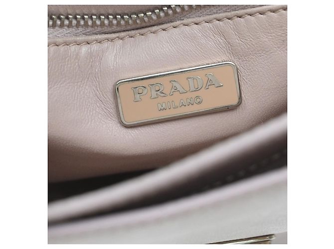 Prada Sound Flap Embroidered Saffiano Medium Pink - view 6