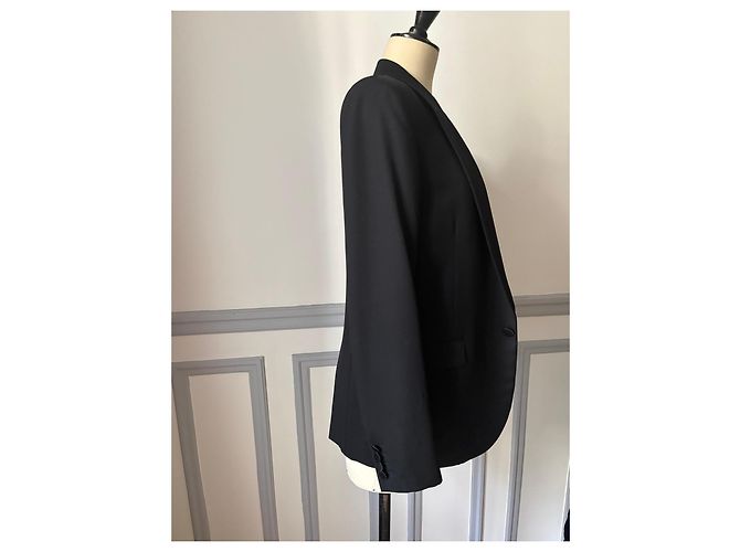 Autre Marque Saint Laurent Black Wool Blazer - view 3