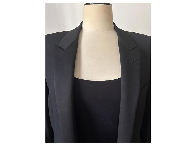 Autre Marque Saint Laurent Black Wool Blazer - view 4
