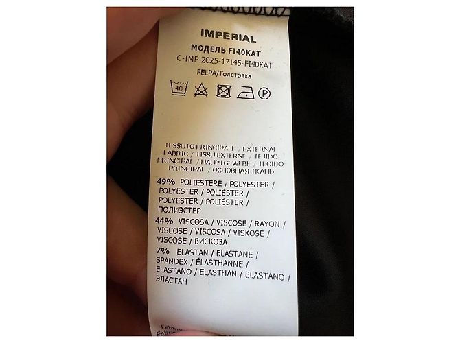Impérial Top nero Imperial a maniche corte - vista 6