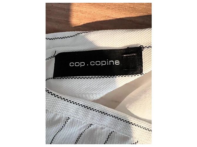 Cop Copine Falda Asimétrica a Rayas Braval Negro Blanco - vista 2