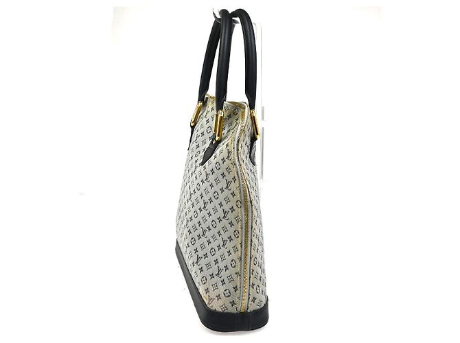 Louis Vuitton Alma Mini Lin Haut Blu - vista 3