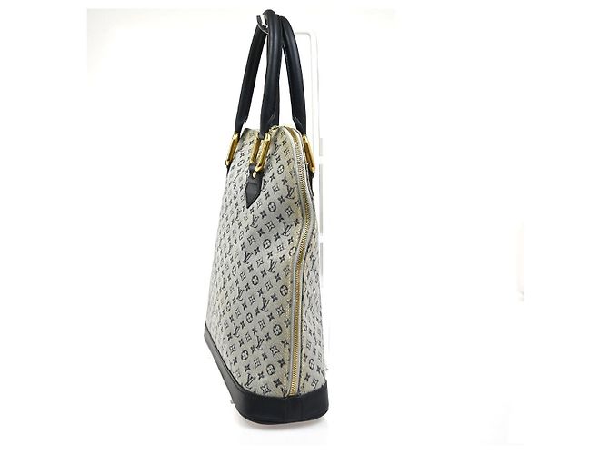 Louis Vuitton Alma Mini Lin Haut Blu - vista 4