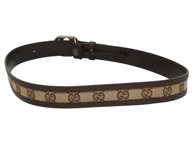 Gucci Interlocking G Gürtel GG Canvas Wide Beige - Ansicht 2