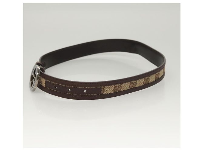 Gucci Interlocking G Gürtel GG Canvas Wide Beige - Ansicht 3