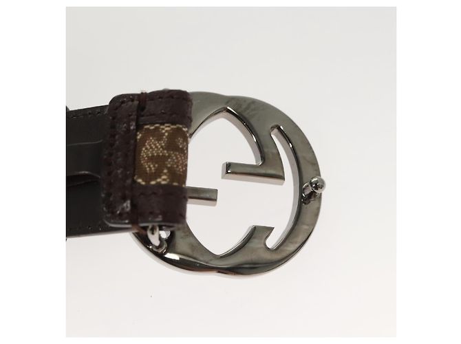 Gucci Interlocking G Gürtel GG Canvas Wide Beige - Ansicht 6