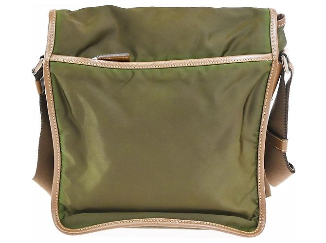 Prada Logo Buckle Messenger Nylon Khaki - view 2