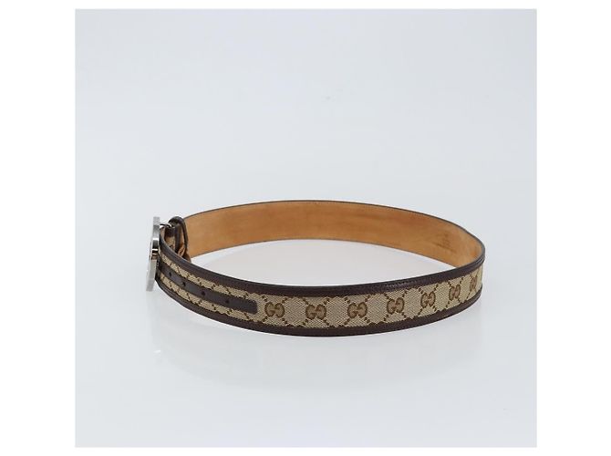 Gucci Interlocking G Gürtel GG Canvas Wide Beige - Ansicht 3