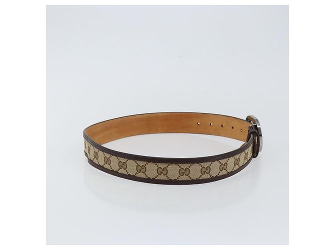 Gucci Interlocking G Gürtel GG Canvas Wide Beige - Ansicht 4