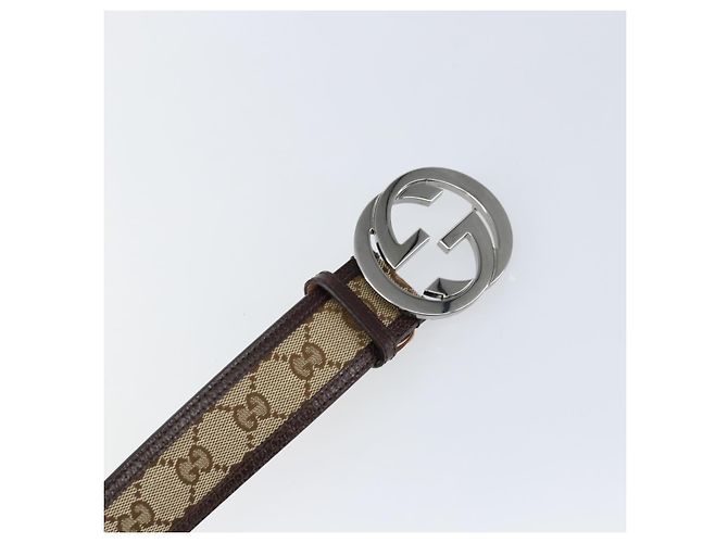 Gucci Interlocking G Gürtel GG Canvas Wide Beige - Ansicht 6