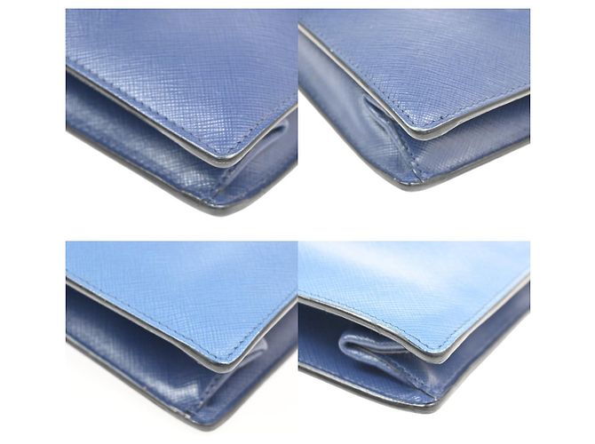 Prada Convertible Sound Top Handle Saffiano Leather Medium Blue - view 7