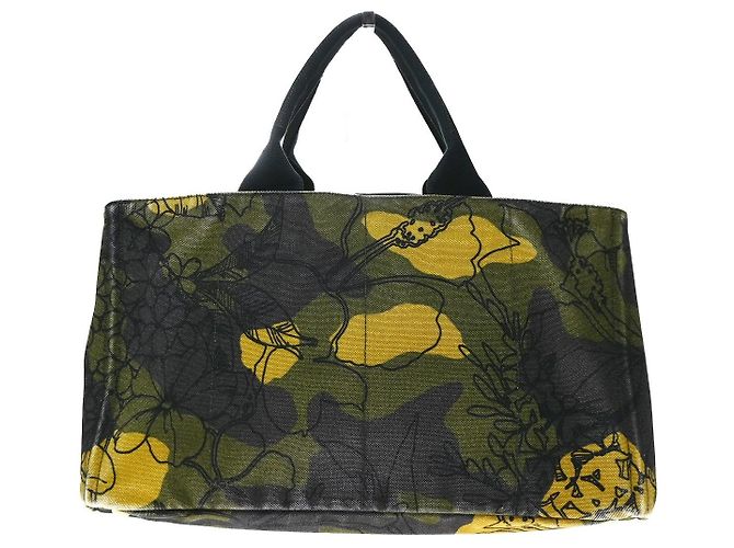 Prada Canapa Printed Canvas Large - vue 2