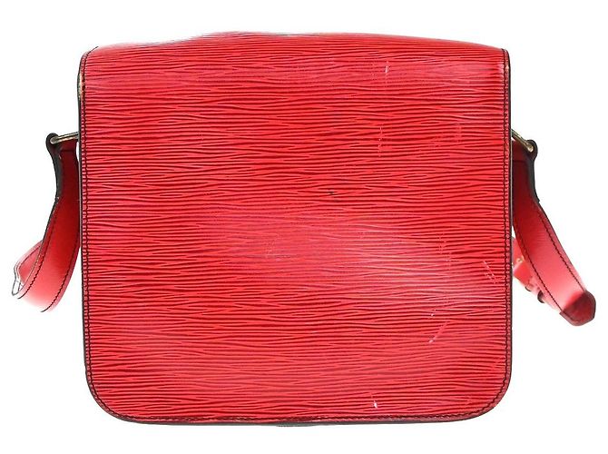 Louis Vuitton Cartouchiere Epi Leather MM Vermelho - vista 2