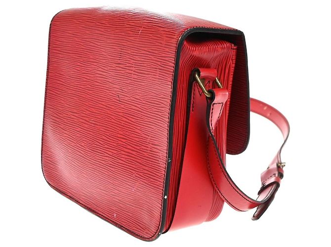 Louis Vuitton Cartouchiere Epi Leather MM Vermelho - vista 4
