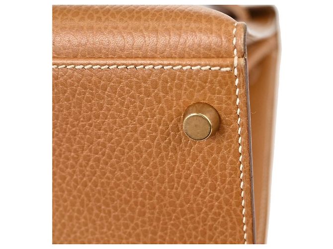 Hermès Hermes Kelly Brown Ardennes com Gold Hardware 32 Marrom - vista 7