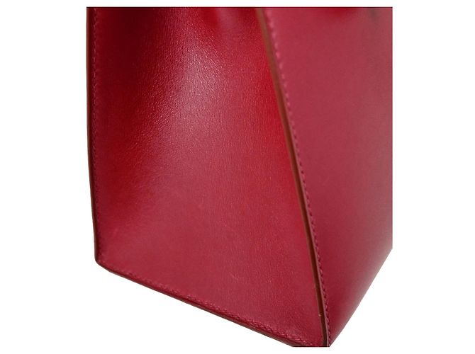 Hermès Hermes Kelly Red Box Calf with Gold Hardware 32 Rouge - vue 5