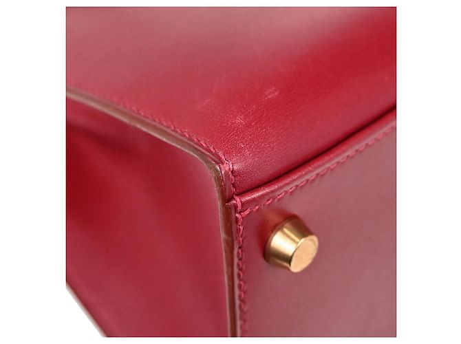Hermès Hermes Kelly Red Box Calf with Gold Hardware 32 Rouge - vue 6