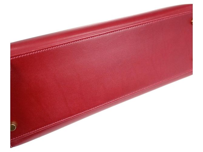 Hermès Hermes Kelly Red Box Calf with Gold Hardware 32 Rouge - vue 7