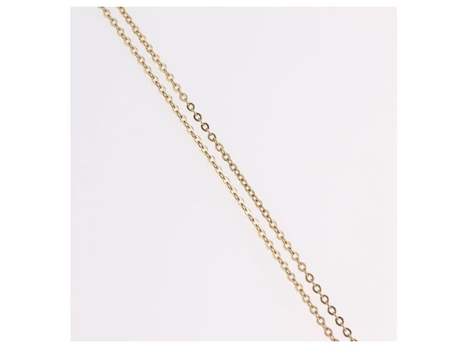 Christian Dior Logo Heart Pendant Metal Golden - view 6