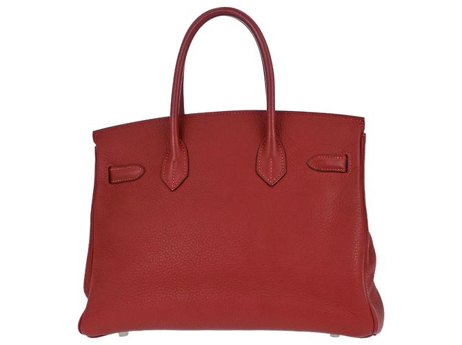 Hermès Hermes Birkin Red Togo avec Palladium Hardware 30 Rouge - vue 2