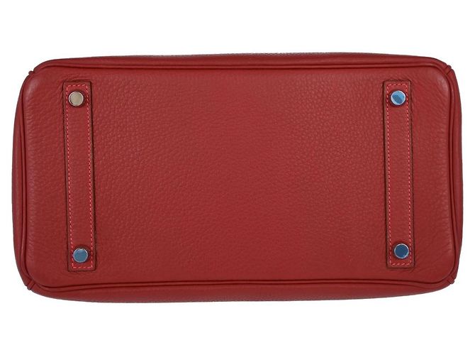 Hermès Hermes Birkin Red Togo avec Palladium Hardware 30 Rouge - vue 3