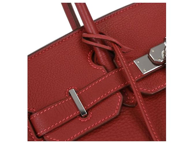 Hermès Hermes Birkin Red Togo avec Palladium Hardware 30 Rouge - vue 4