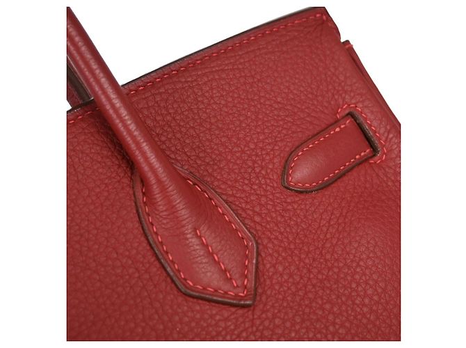 Hermès Hermes Birkin Red Togo avec Palladium Hardware 30 Rouge - vue 5