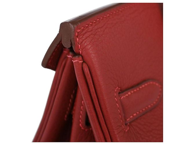 Hermès Hermes Birkin Red Togo avec Palladium Hardware 30 Rouge - vue 6