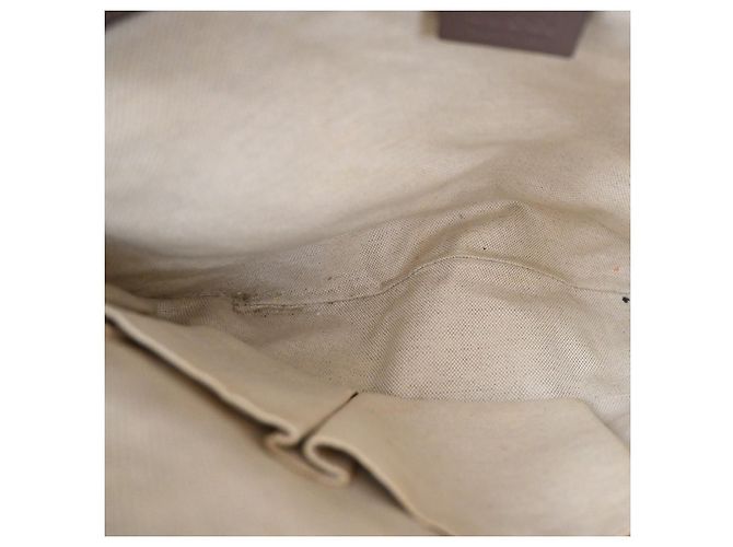 Gucci Mayfair Messenger GG Canvas and Leather Bege - vista 5