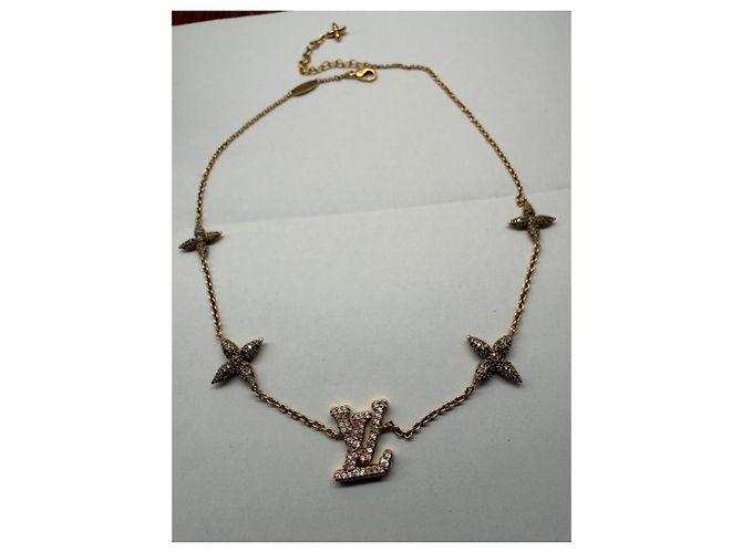 Louis Vuitton LV & Fleurs Kristall Halskette Golden - Ansicht 2