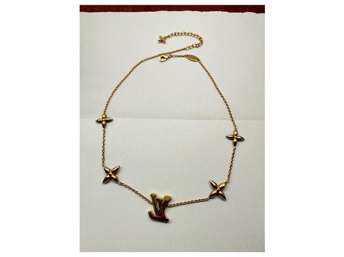 Louis Vuitton LV & Fleurs Kristall Halskette Golden - Ansicht 20