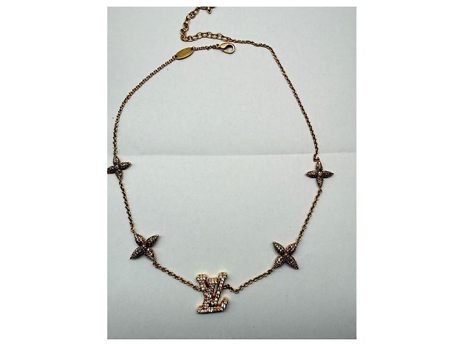 Louis Vuitton LV & Fleurs Kristall Halskette Golden - Ansicht 3