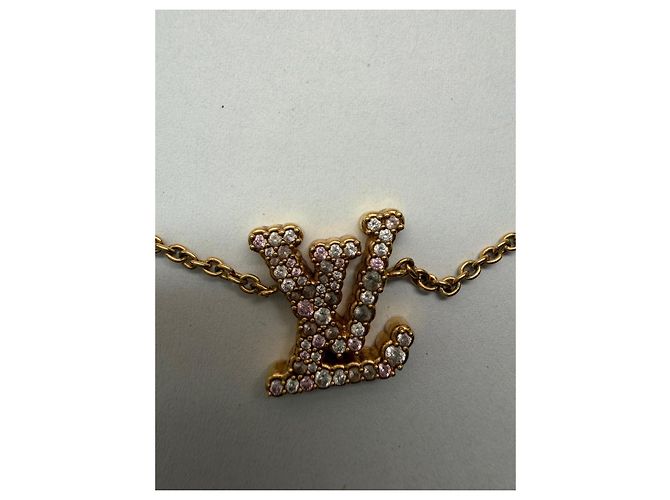 Louis Vuitton LV & Fleurs Kristall Halskette Golden - Ansicht 8