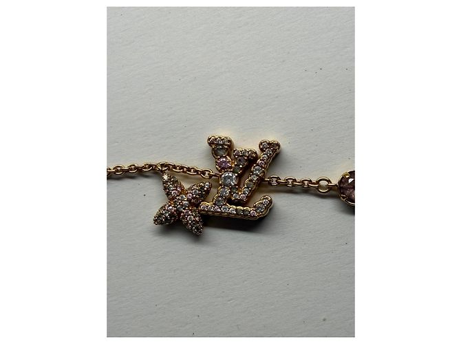 Pulsera Louis Vuitton LV Iconic Trésor dorada Rosa Dorado - vista 11