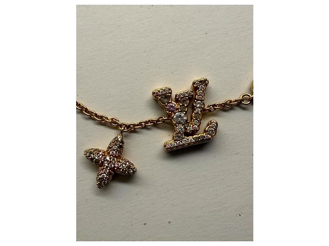 Pulsera Louis Vuitton LV Iconic Trésor dorada Rosa Dorado - vista 12