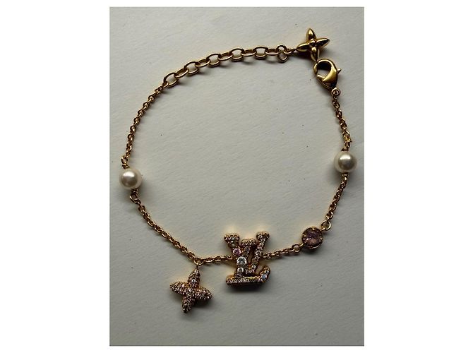 Pulsera Louis Vuitton LV Iconic Trésor dorada Rosa Dorado - vista 14