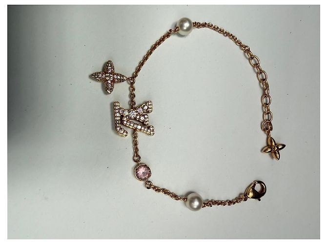 Pulsera Louis Vuitton LV Iconic Trésor dorada Rosa Dorado - vista 17