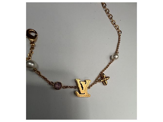 Pulsera Louis Vuitton LV Iconic Trésor dorada Rosa Dorado - vista 19
