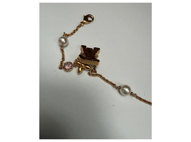 Pulsera Louis Vuitton LV Iconic Trésor dorada Rosa Dorado - vista 7