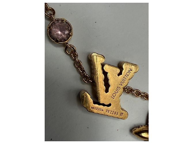 Pulsera Louis Vuitton LV Iconic Trésor dorada Rosa Dorado - vista 8
