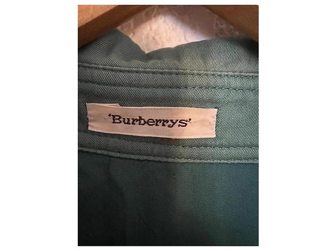 Chaqueta Burberry de algodón verde con logo ecuestre - vista 2